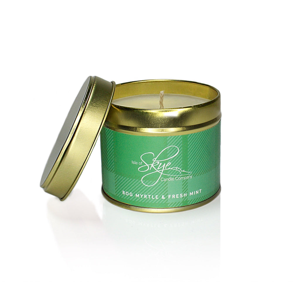 Bog Myrtle and Fresh Mint Candle in Tin