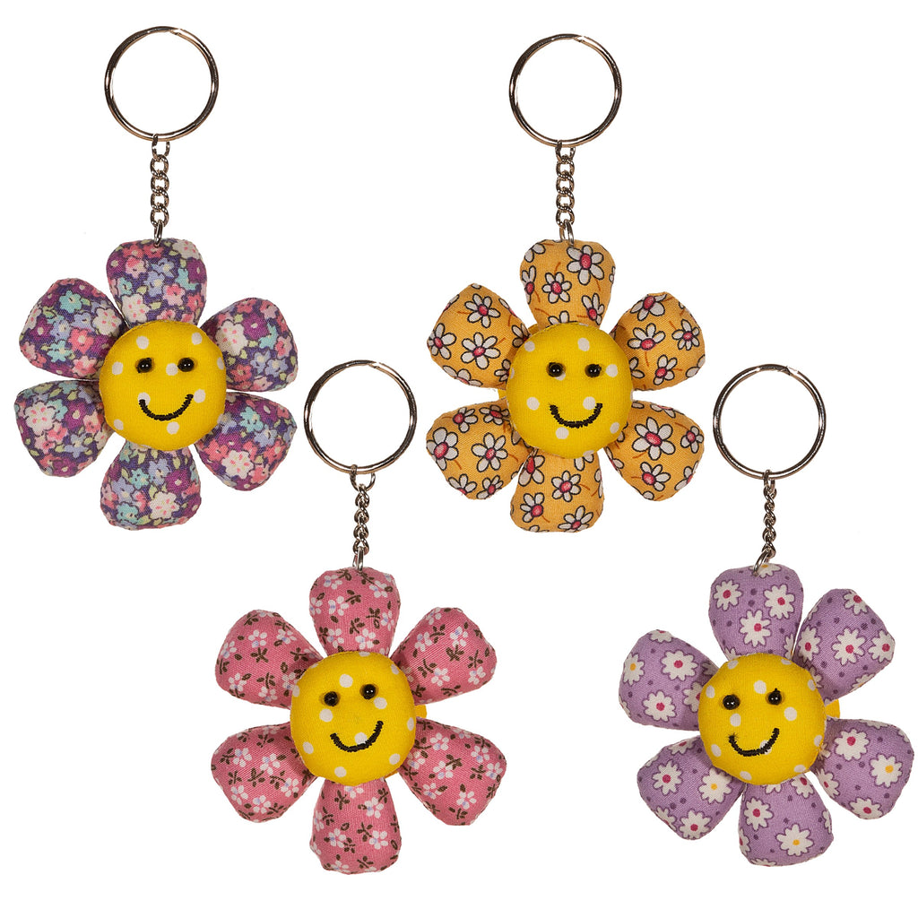 Flower Fabric Key ring