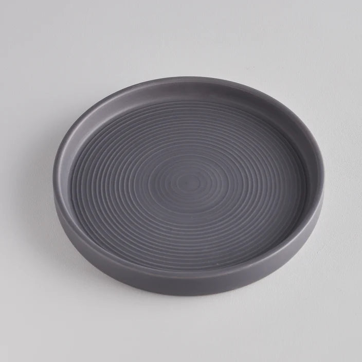 Candle Plate Grey - Large