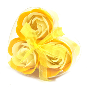 Box of 3 Yellow Rose Soaps