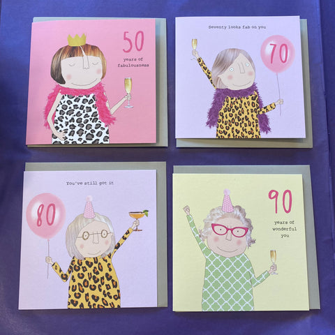 Age Cards - 50,70,80,90
