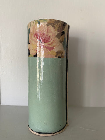 Medium Green Bud Vase By Virginia Graham
