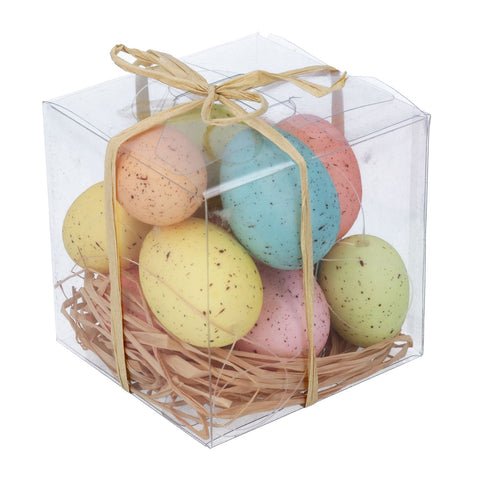 Box of 12 Painted Pastel Eggs