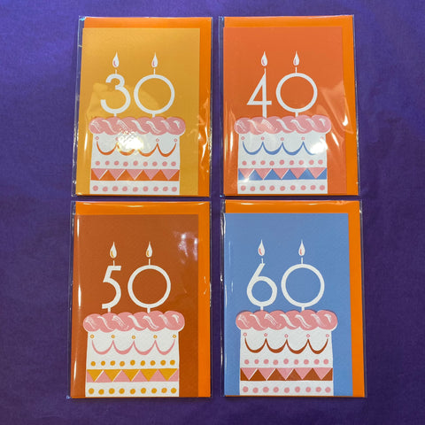 Cards - Age 30,40,50,60  by Ariana