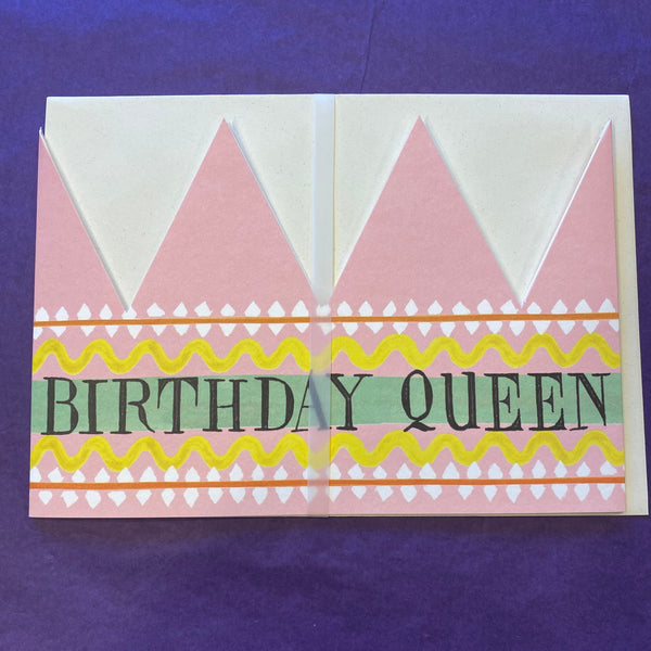 Party Hat Greetings Cards - King Queen