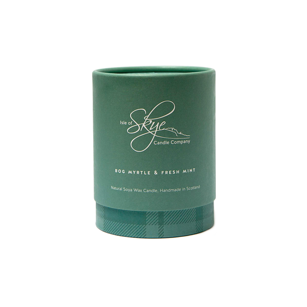 Bog Myrtle and Fresh Mint Candle in Glass