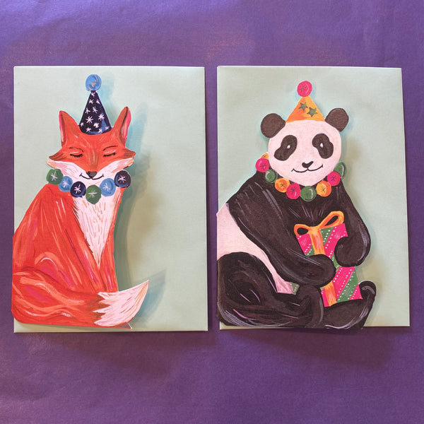 Birthday Cards - Cut Out Animals