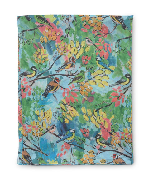 Birds Organic Cotton scarf