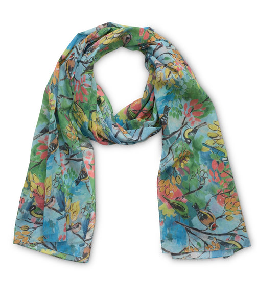 Birds Organic Cotton scarf