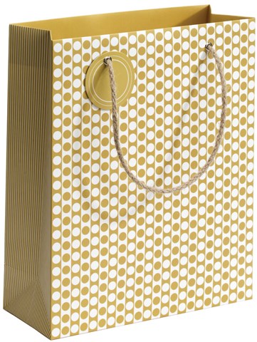 Gift Bags -  Mustard Spotty