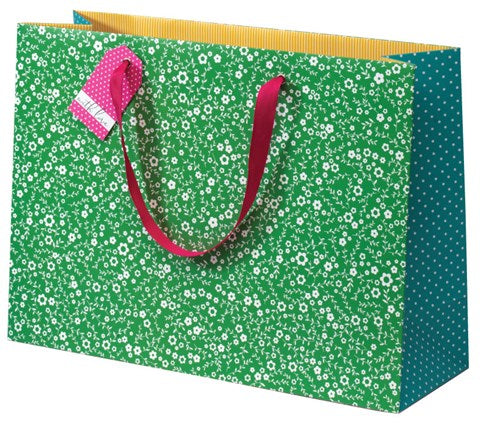 Gift Bags -  Green Floral