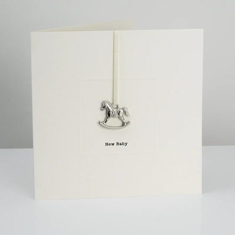 Cards - New Baby Pewter Keepsake