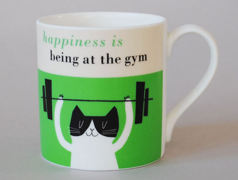 Cat Mug - Happiness is being at the gym