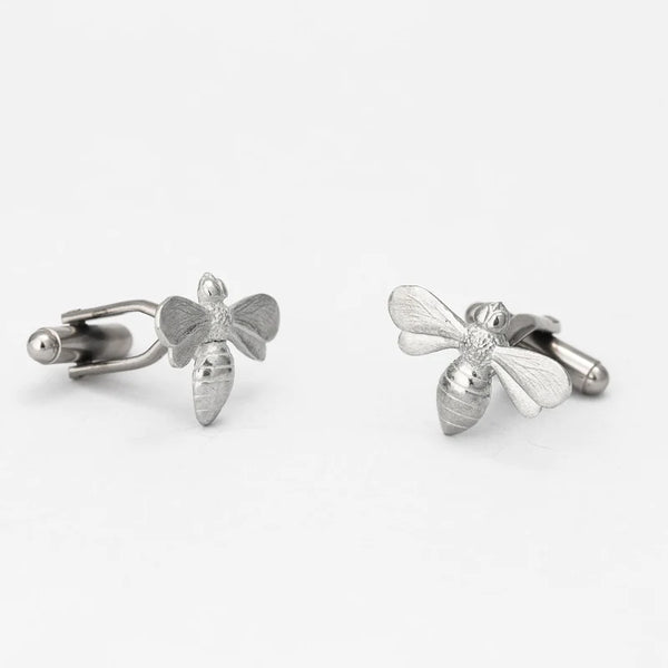 Pewter Bee Cufflinks