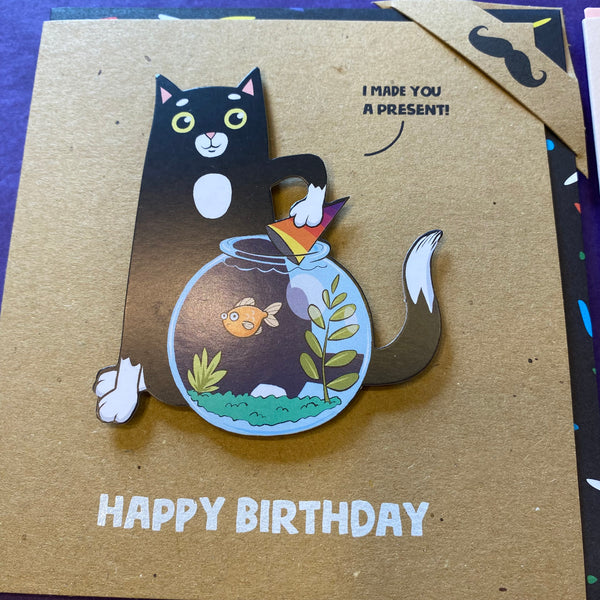 Birthday Cards - 3D Cats and Monsters