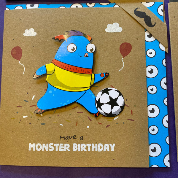 Birthday Cards - 3D Cats and Monsters