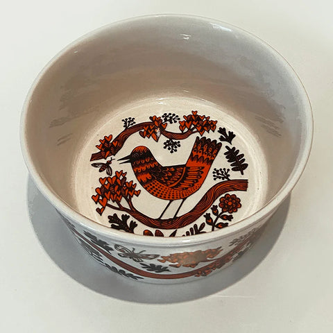 Bowl with Red Bird