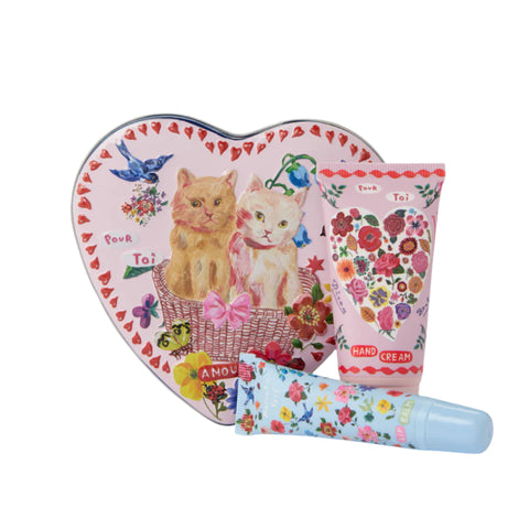 Cats Heart Tin Hand and Lip Cream