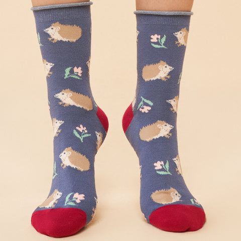 Snuffling Hedgehog Ankle Socks