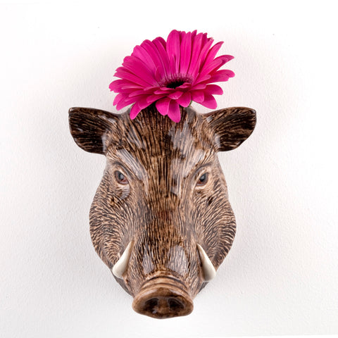 Animal Wall Vase - Wild Boar