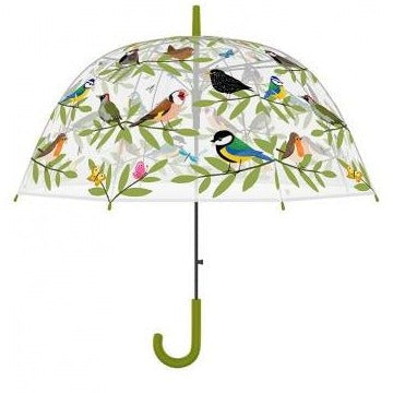 Garden Birds Transparent Umbrella