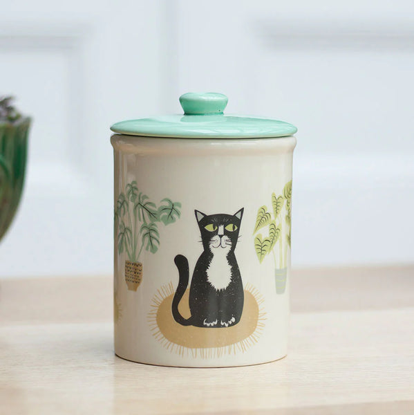 Cat Storage Jar by Hannah Turner