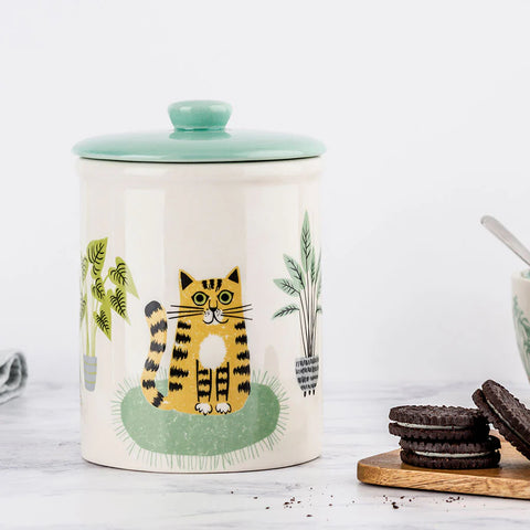 Cat Storage Jar by Hannah Turner