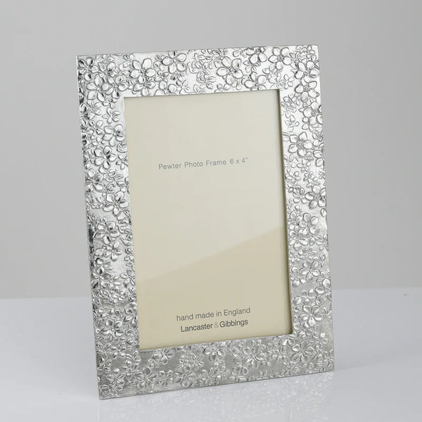 Goodleigh Floral Pewter Photo Frame