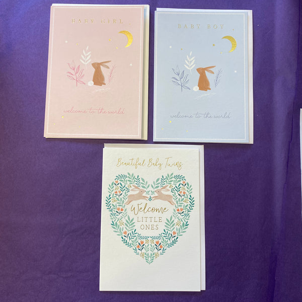 Cards - New Baby Boy, Girl, Twins