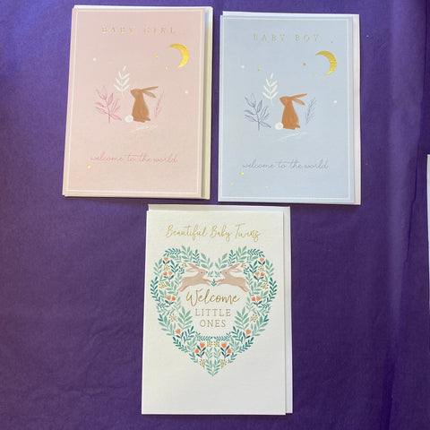 Cards - New Baby Boy, Girl, Twins