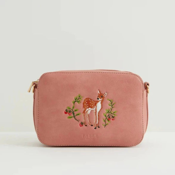 Fawn Embroidered Camera Bag