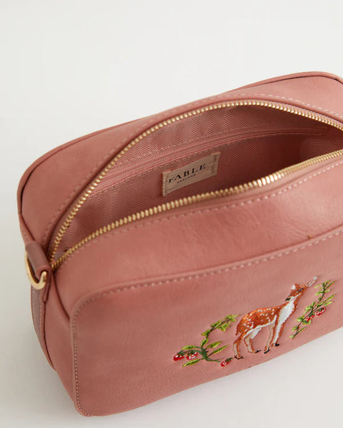 Fawn Embroidered Camera Bag