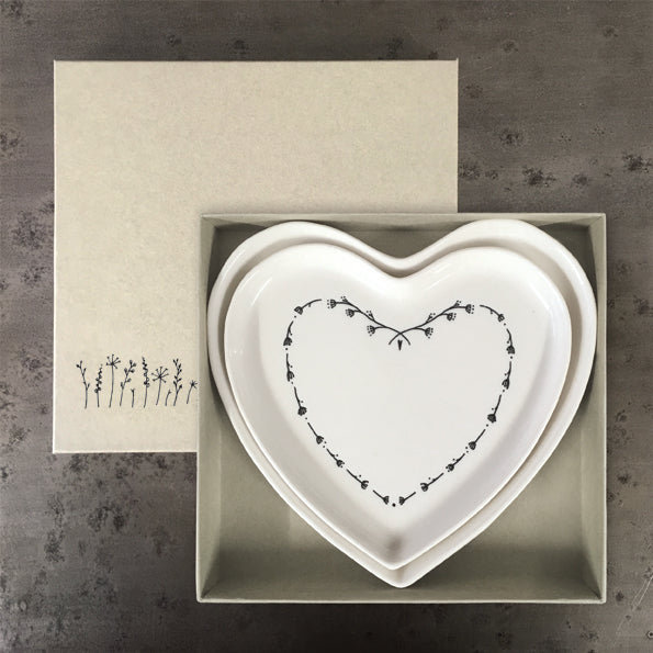 Heart Plates - set of two