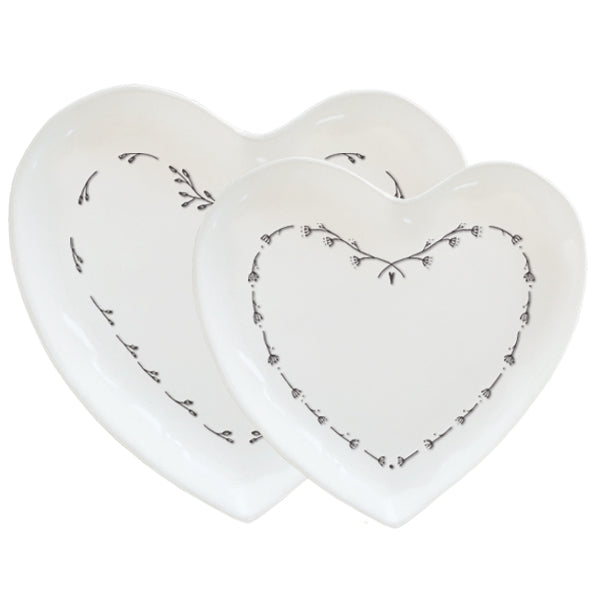 Heart Plates - set of two