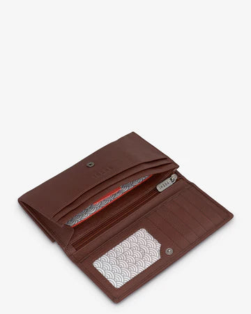 Leather Flap Over Purse Bookworm