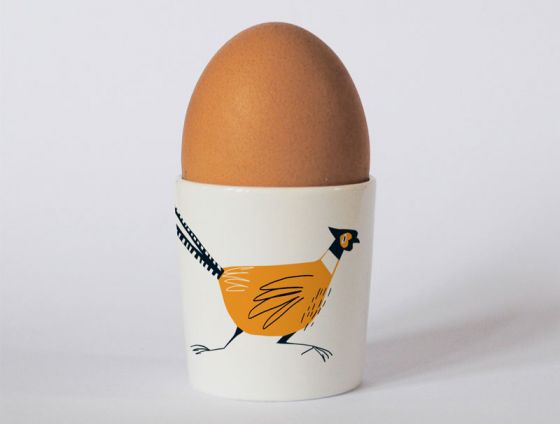 Egg cup -Happiness is being in the Countryside