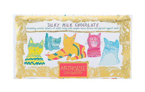 Luxury Milk Chocolate Bar - Miaow Cat,