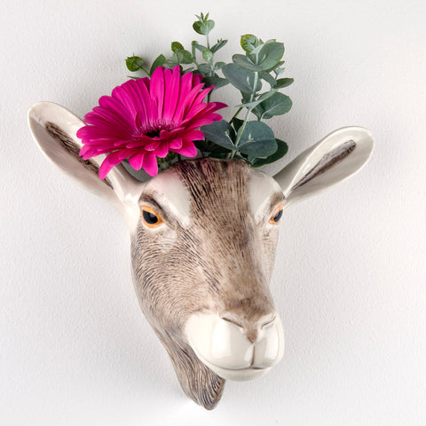 Animal Wall Vase - goat