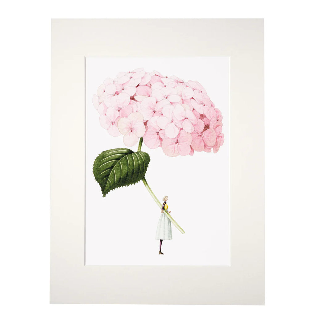 Pink Hydrangea Print by Laura Stoddart