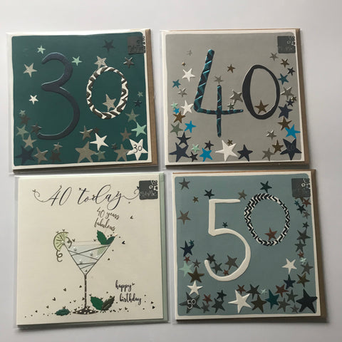 Cards - Age 30, 40, 50