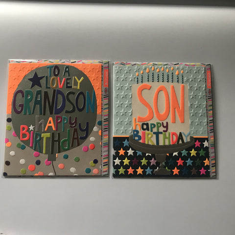 Cards - Grandson and Son