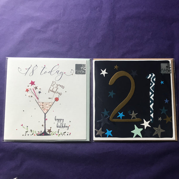 Cards - Age 18 and 21