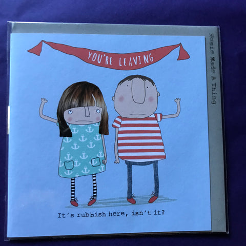 Cards - Sorry your leaving