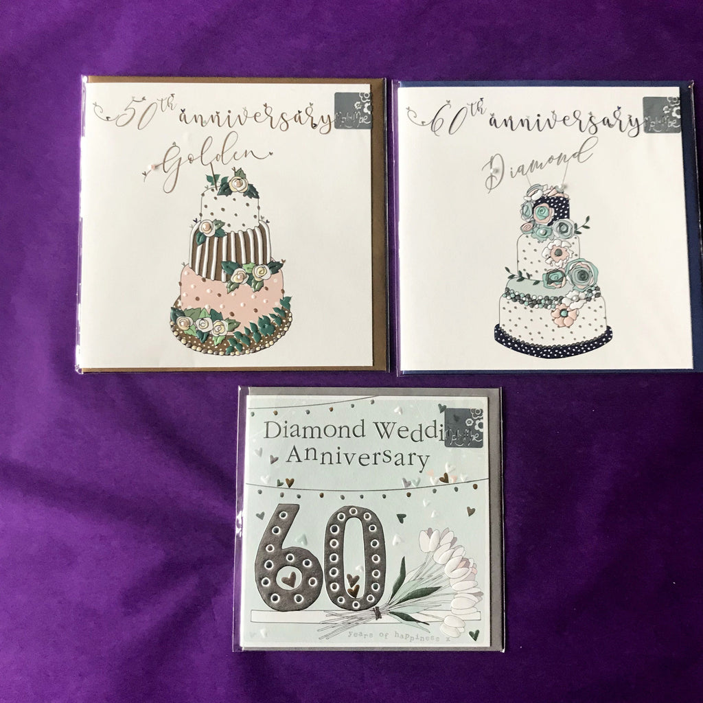 Cards - Anniversary 50th, 60th