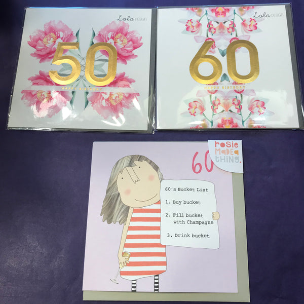 Cards - Age 50 and 60