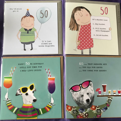 Cards -  Age 50 and 60