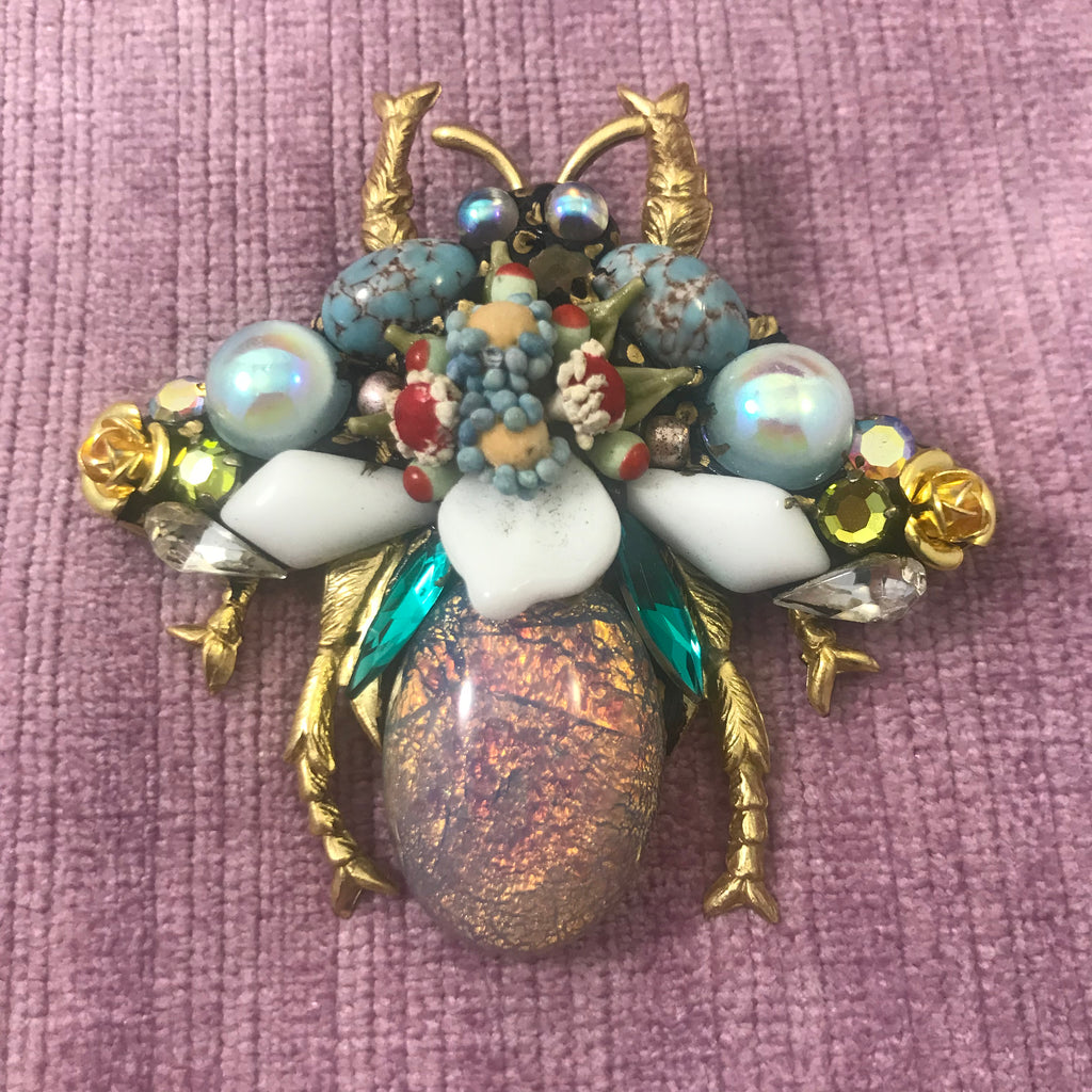 Vintage Style Bee Brooches