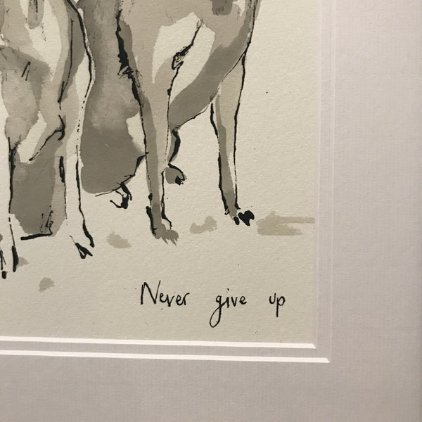 Never Give Up Labrador Print