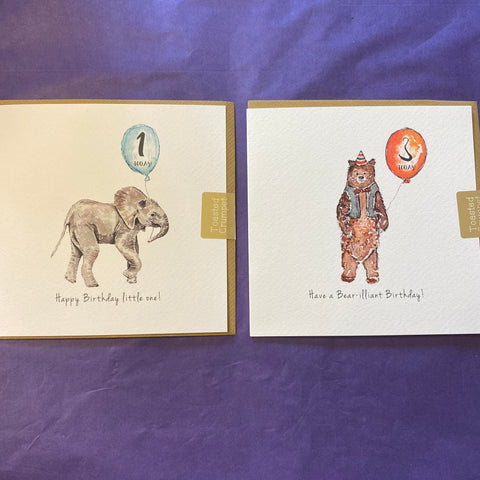 Age Cards - One, Three