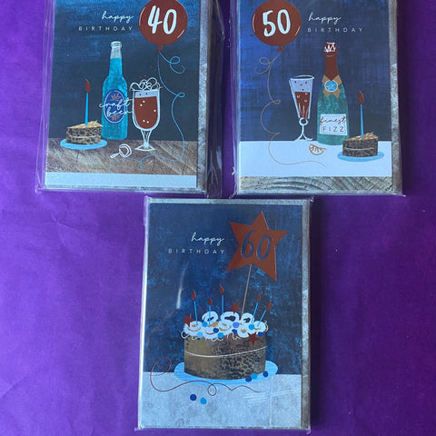 Age Cards - 40th 50th 60th